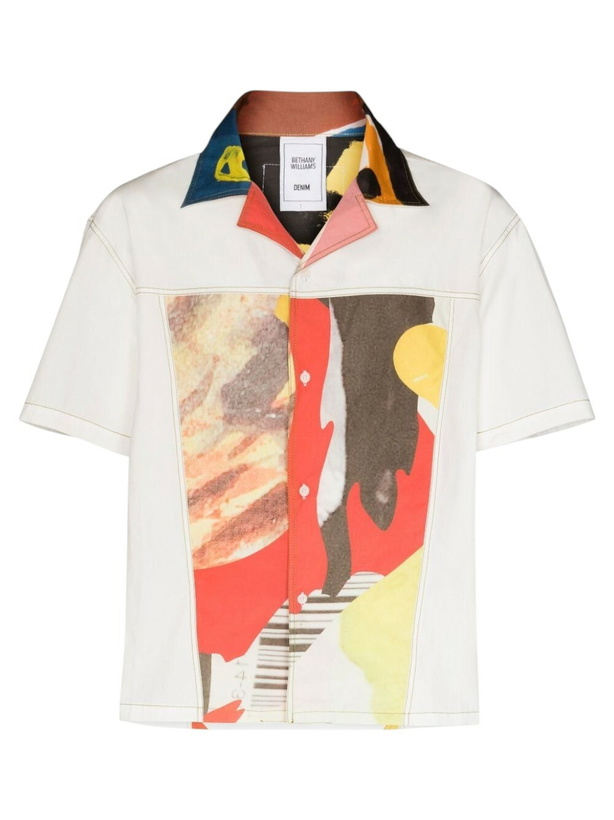 Photo: Bethany Williams White Graphic Flag Shirt