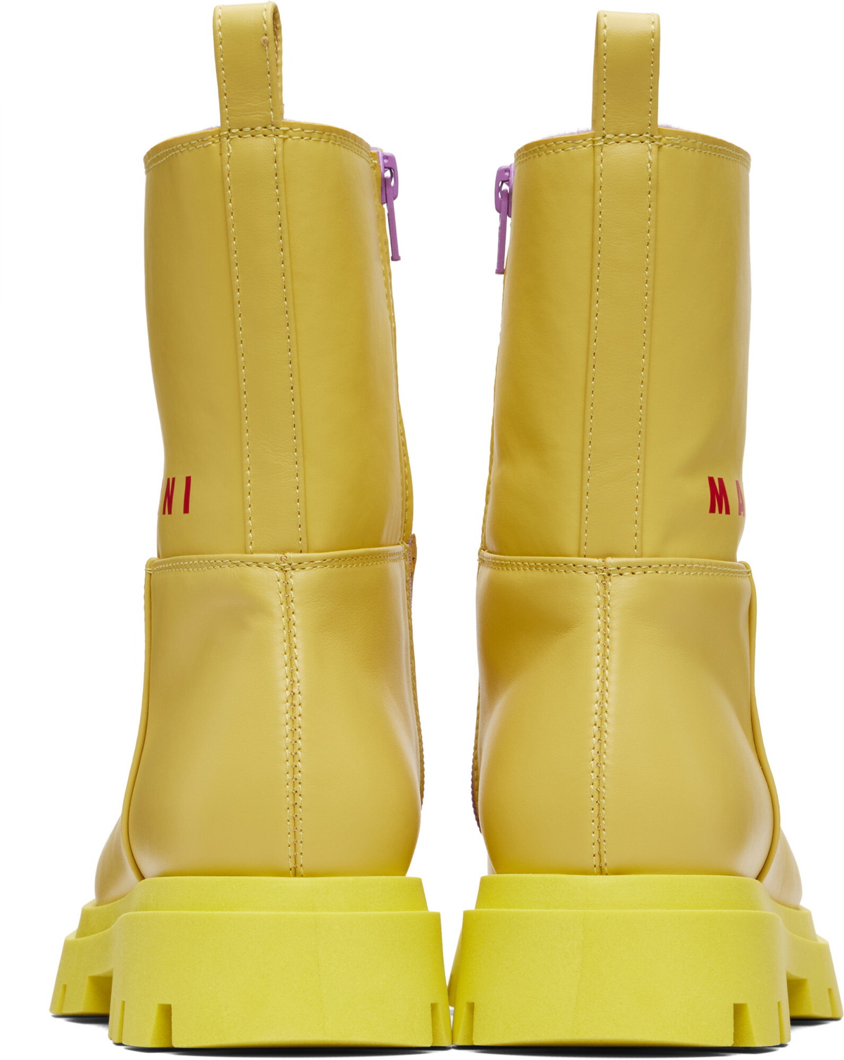Marni Big Kids Yellow Low Boots