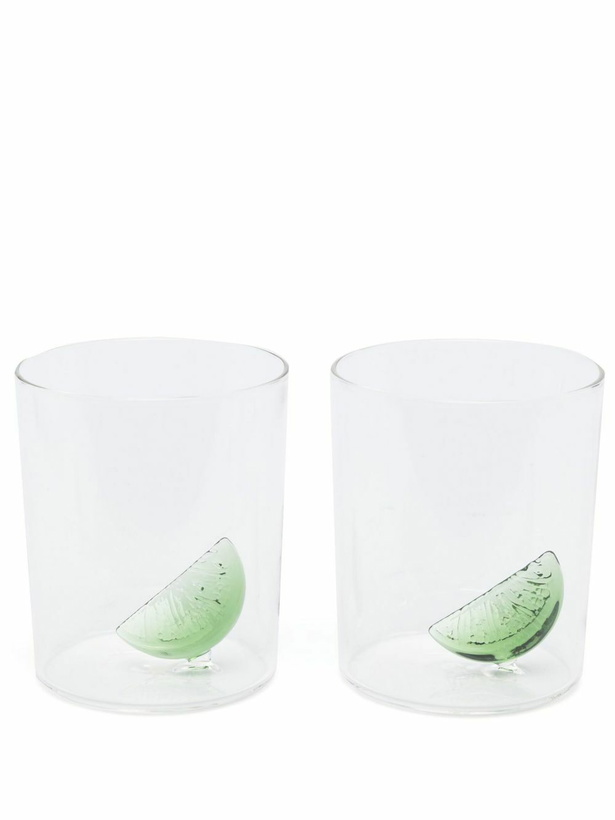Photo: Maison Balzac Clear Lime-Cut Glass Set