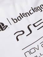 BALENCIAGA - PlayStation Printed Cotton-Jersey Hoodie - White