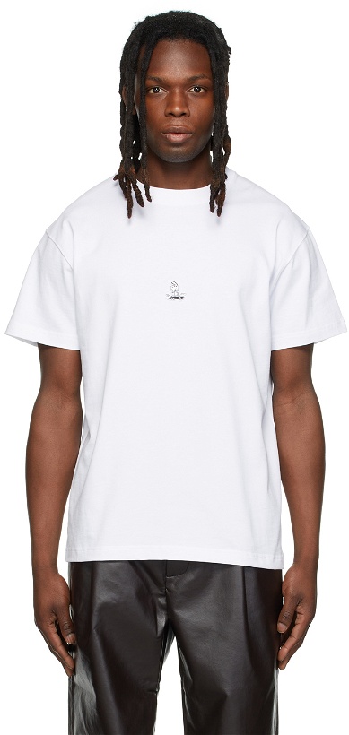 Photo: Soulland White Peanuts Edition Snoopy Skateboard T-Shirt