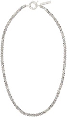 PEARL OCTOPUSS.Y Silver Skinny Diamond Necklace