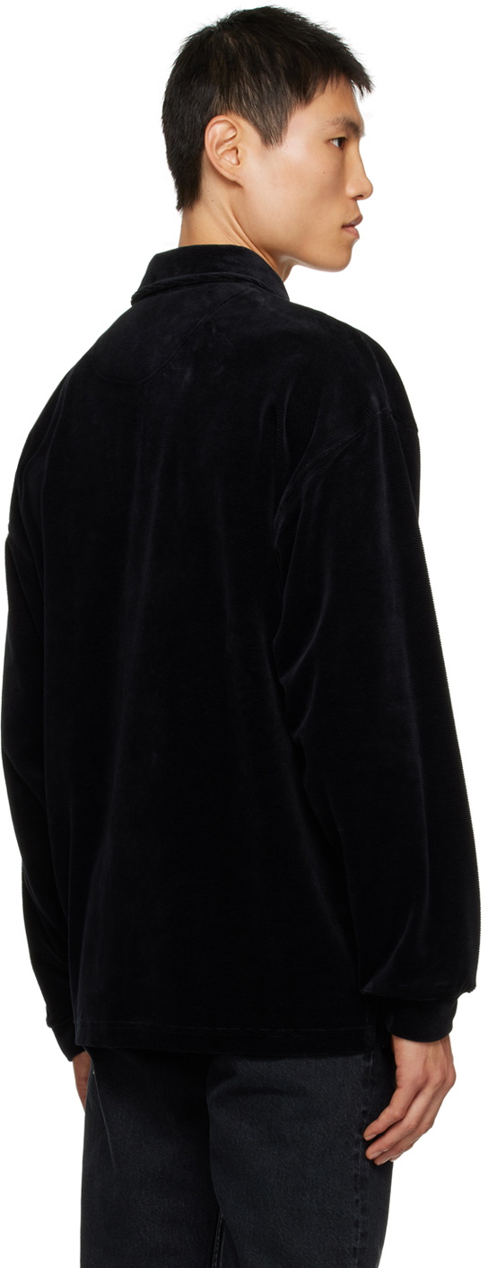 Filippa K Black Vented Polo