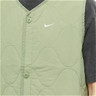 Nike Men's Life Insulated Military Vest in Oil Green/White