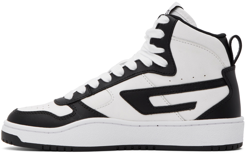 白黒　ユッキー Diesel White & Black S-Ukiyo V2 Mid Sneakers Diesel