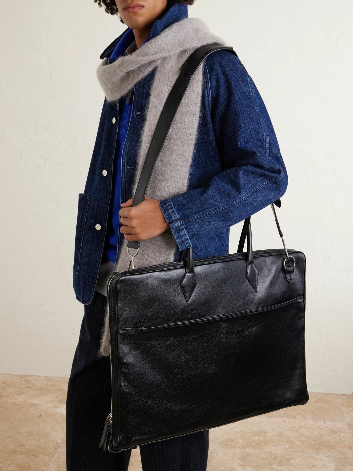 Métier - Closer Full-Grain Leather Suit Carrier