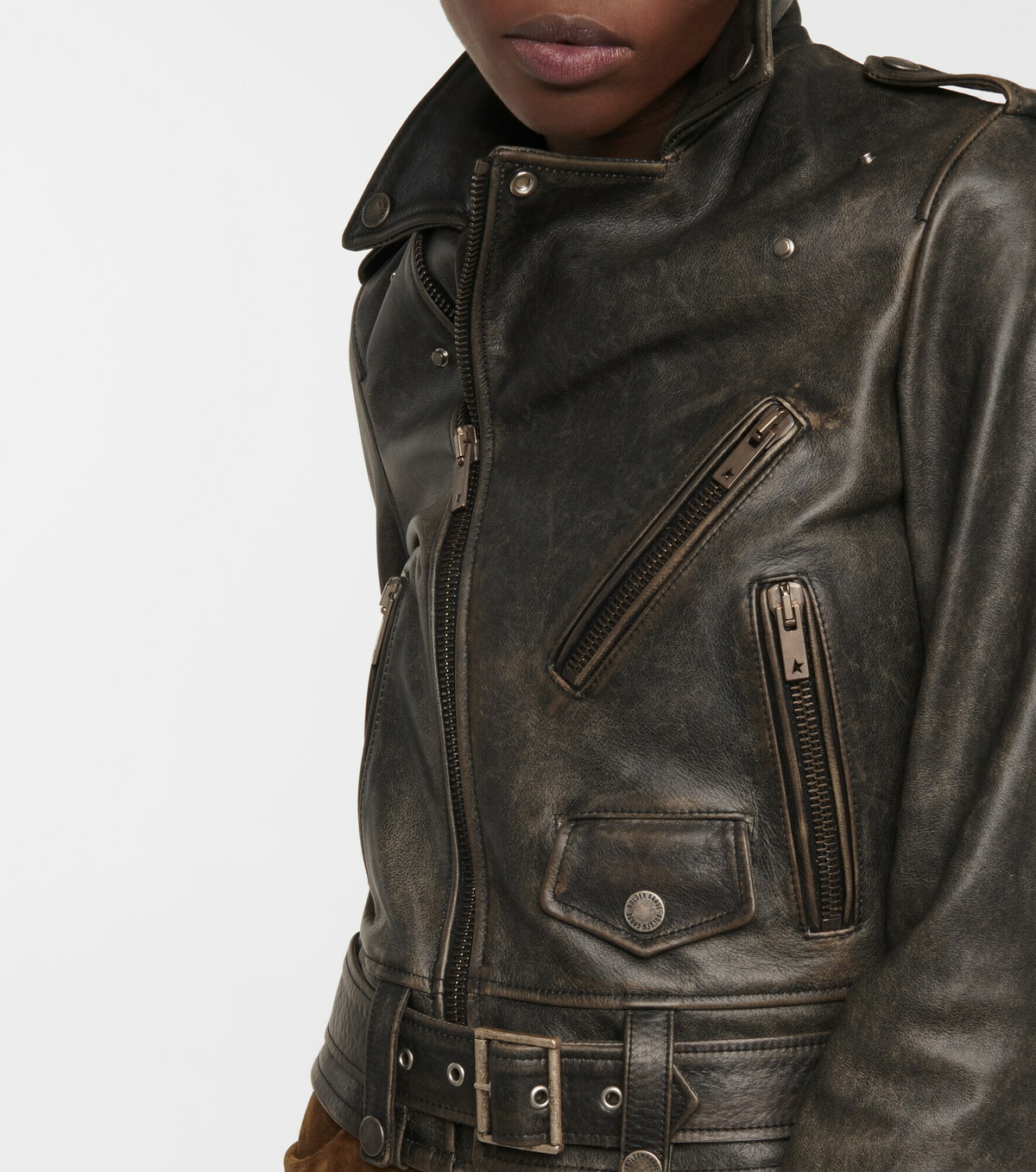 Golden Goose - Golden Collection Chiodo leather jacket