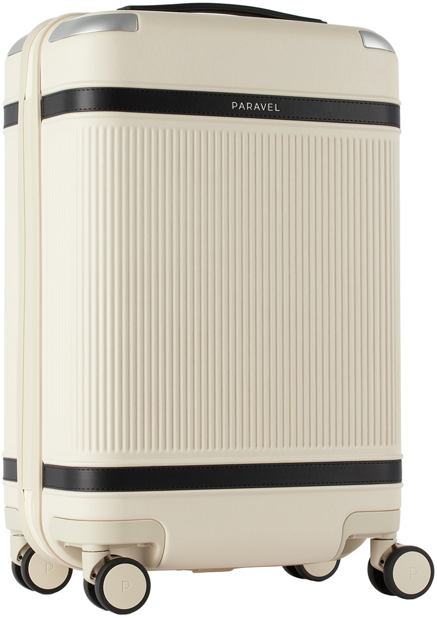 Paravel Beige Aviator Carry-On Suitcase