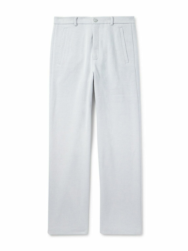 Photo: God's True Cashmere - Explorer Straight-Leg Cashmere and Cotton-Blend Twill Trousers - White