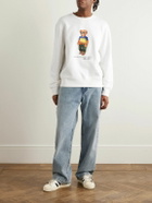 Polo Ralph Lauren - Logo-Print Cotton-Blend Jersey Sweatshirt - Neutrals