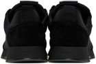 Gianvito Rossi Black Suede Powell Low-Top Sneakers