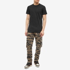 Rhude Men's Tiger Camo Classic Cargo Pant in Camo Brown/Black