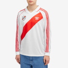 Adidas Men's River Plate 94' Jersey Top in White/Red