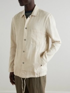Frescobol Carioca - Diego Linen and Cotton-Blend Coach Jacket - Neutrals
