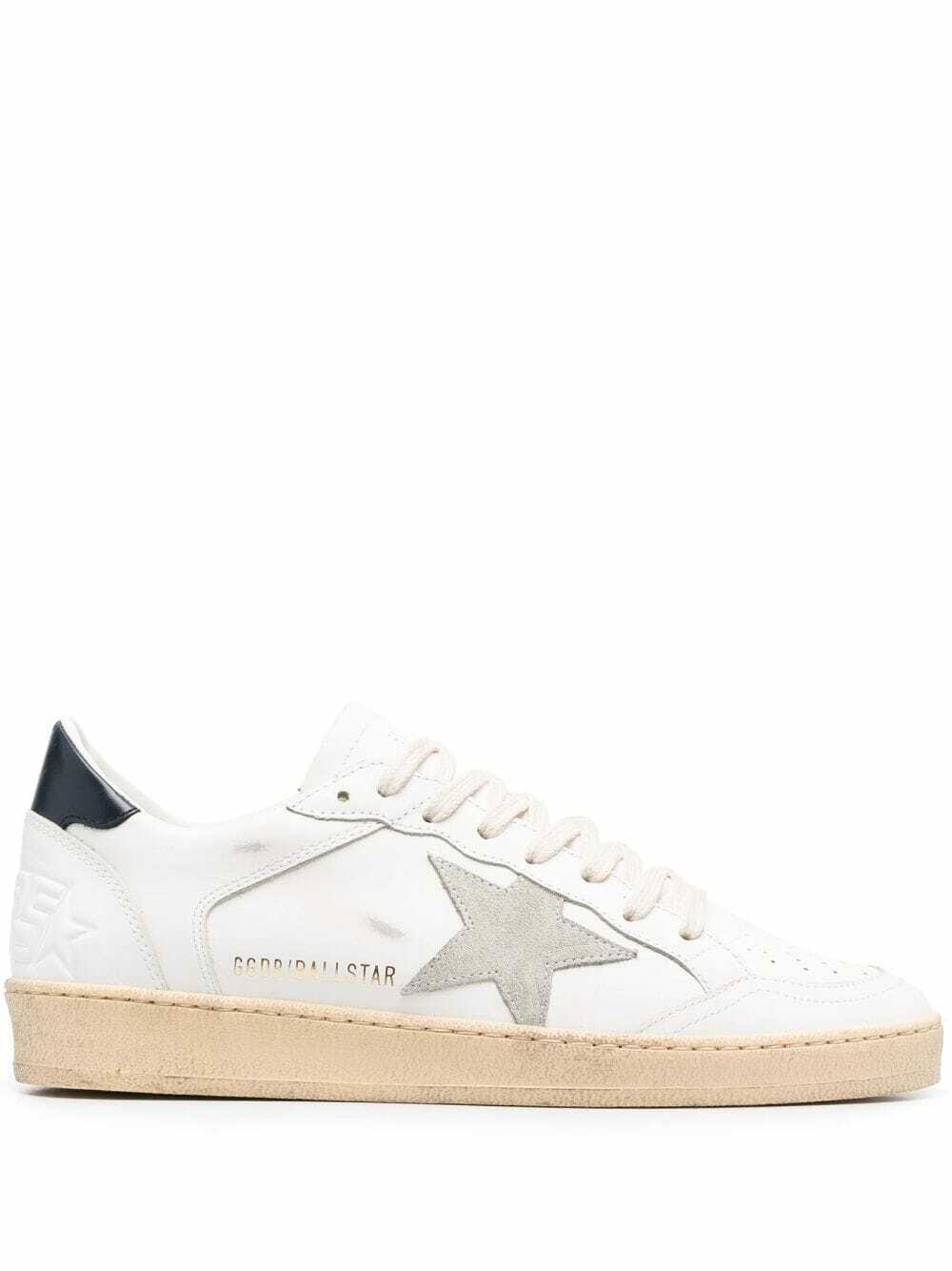 GOLDEN GOOSE - Ball Star Leather Sneakers Golden Goose Deluxe Brand