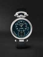 Bovet - 19Thirty Limited Edition Hand-Wound 42mm Stainless Steel and Leather Watch, Ref. No. NTS0108