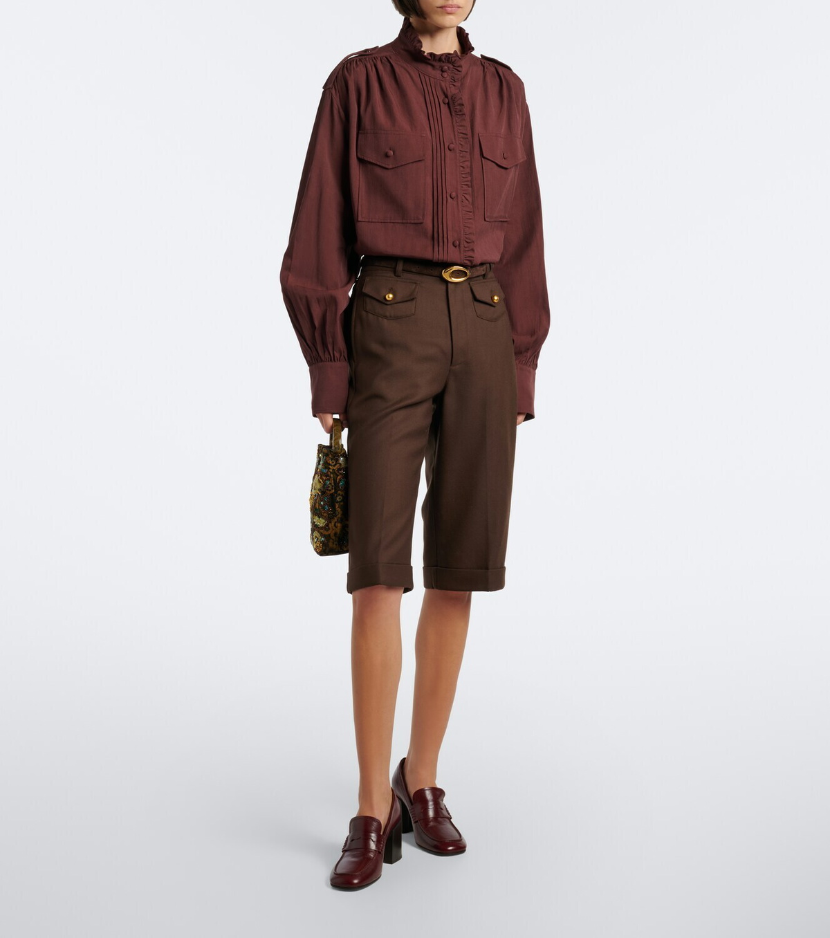 Xu Zhi Ruffled oversized blouse