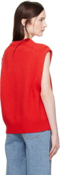 Loulou Studio Red Mari Vest