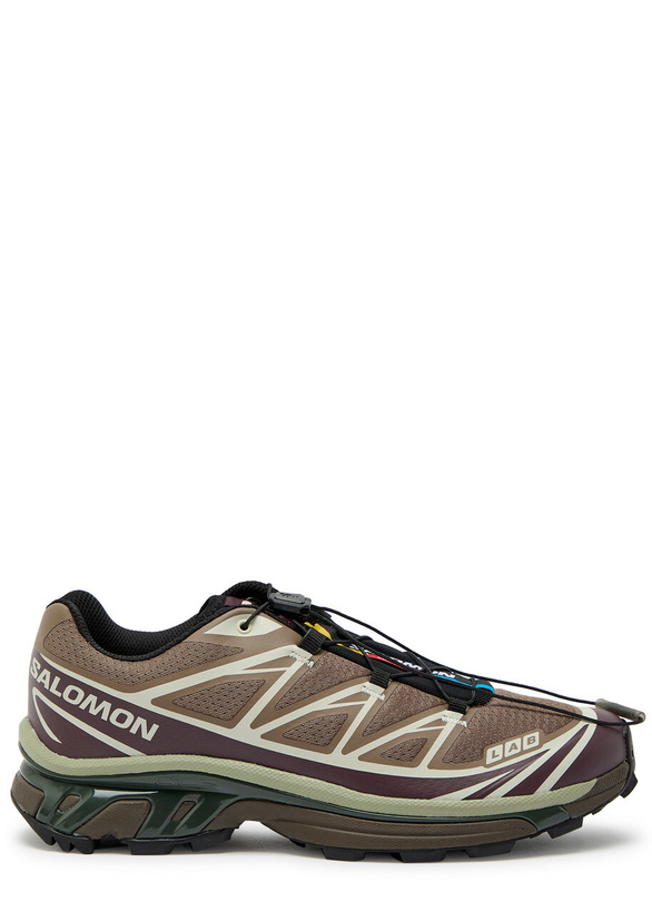 Photo: Salomon XT-6 Panelled Mesh Sneakers Brown