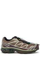 Salomon XT-6 Panelled Mesh Sneakers Brown