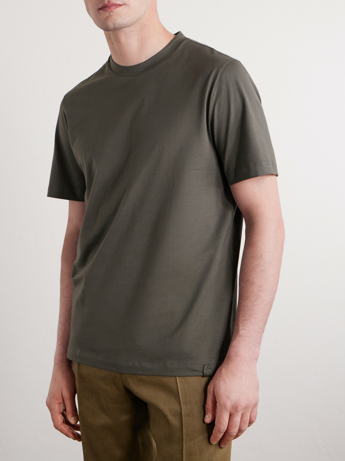 Brioni - Cotton-Jersey T-Shirt - Green