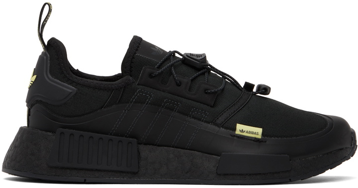 Photo: adidas Originals Black NMD R1 Sneakers