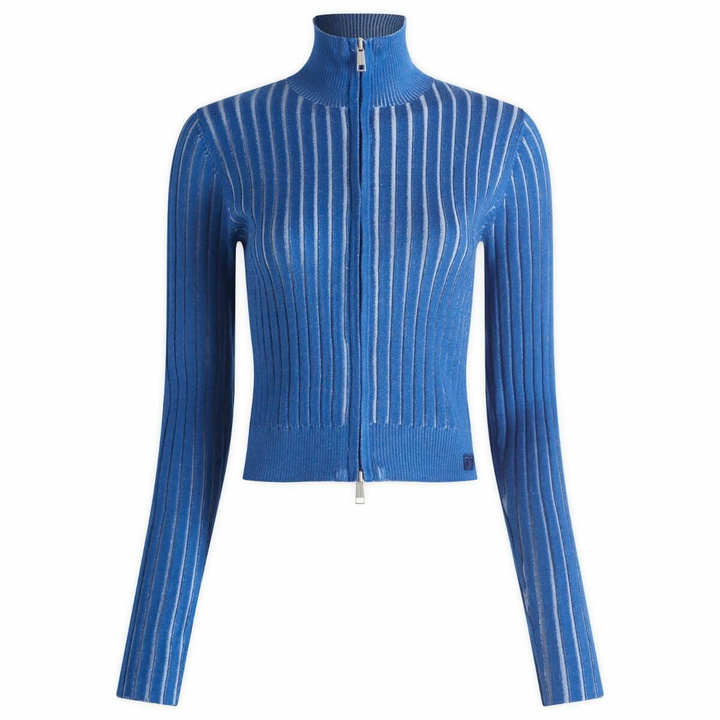 Photo: Daily Paper Women's Dias Knit Cardigan in Tue Blue