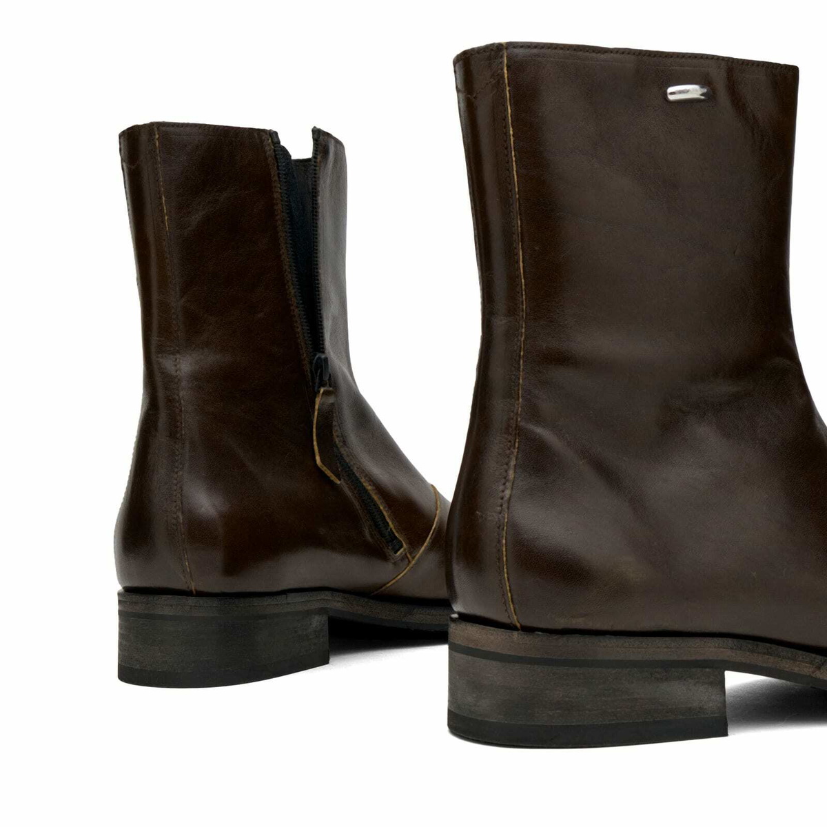 Our Legacy Men's Leather Camion Boot in Deep Olive