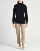 Agnona Womens Turtleneck Midnight in Blue
