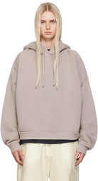 Acne Studios Gray Garment-Dyed Hoodie