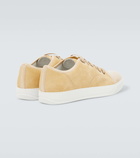 Lanvin DBB1 suede and patent leather sneakers