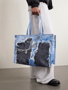 Acne Studios - Trompe L'oeil Organic Cotton Tote Bag