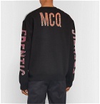 McQ Alexander McQueen - Intarsia Cotton-Blend Sweater - Black