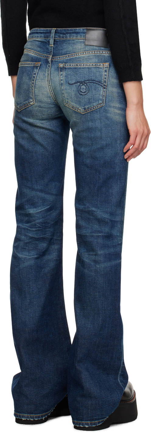 R13 Blue Boy Flare Jeans R13