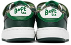 BAPE Baby Green & White STA Sneakers