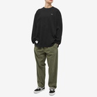 WTAPS Men's Long Sleeve Waffle T-Shirt in Black