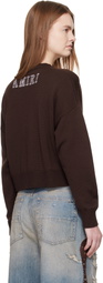 AMIRI Brown MA Crew Sweater