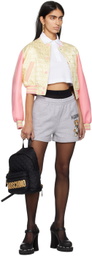 Moschino Black Quilted Backpack