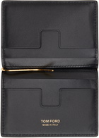 TOM FORD Black Croc-Embossed Card Holder