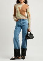 Nanushka Fanni Patterned Brushed-knit Jumper Multicoloured