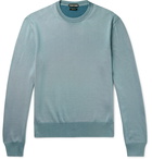 TOM FORD - Slim-Fit Silk and Merino Wool-Blend Sweater - Green