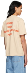 Online Ceramics Tan Insanity Death Years Of Rebuilding Peace T-Shirt