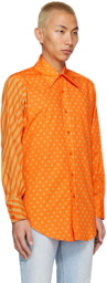 ERL Orange Polka Dot Shirt