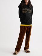 Billionaire Boys Club - Glittered Logo-Print Cotton-Jersey Sweatshirt - Black