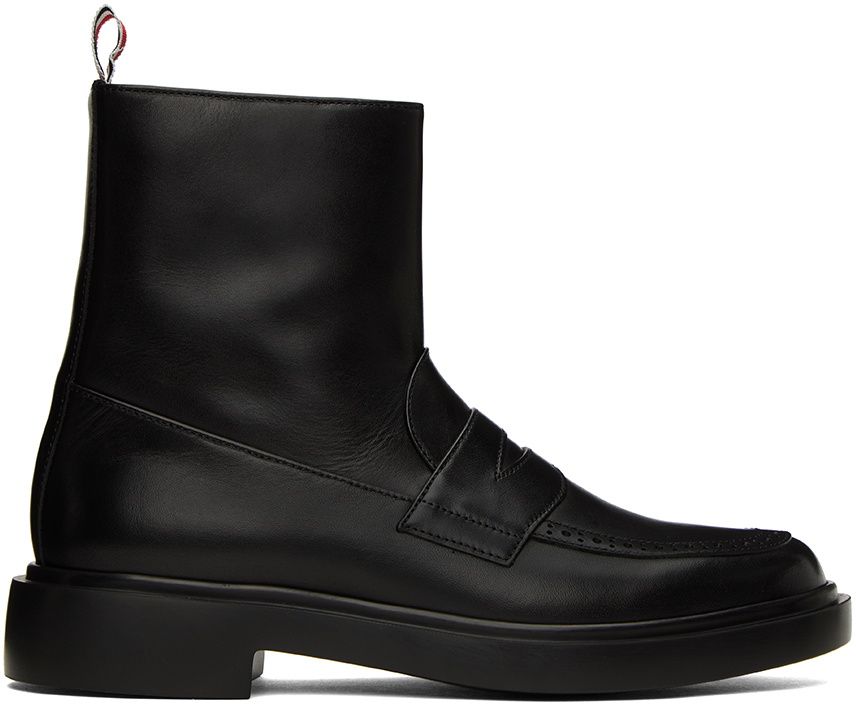 Thom Browne Black Nipped Toe Thigh High Boots Thom Browne