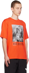 Heron Preston Orange 'Heron' T-Shirt