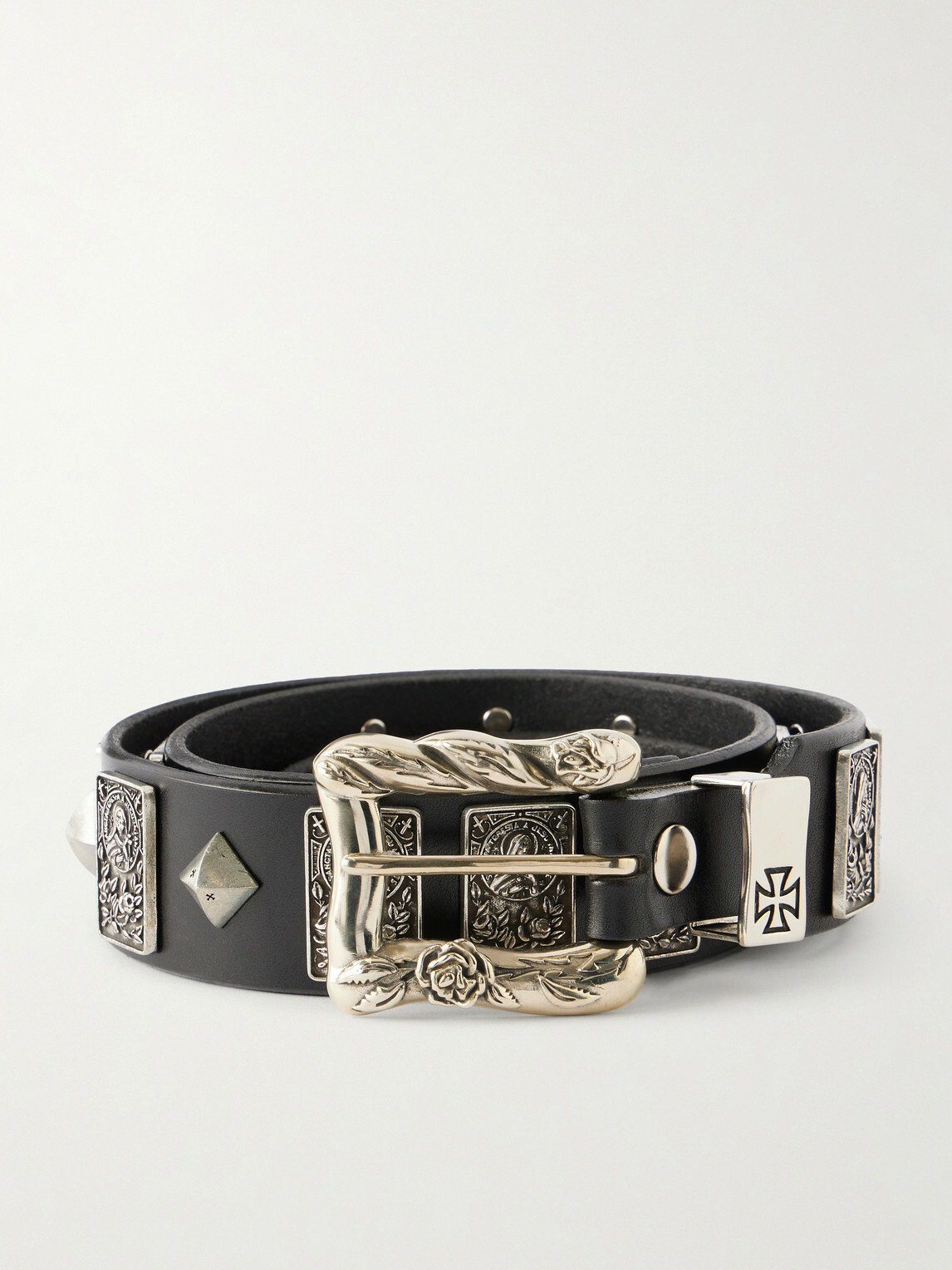 Enfants Riches Déprimés - St.Teresa 6cm Studded Leather Belt - Black