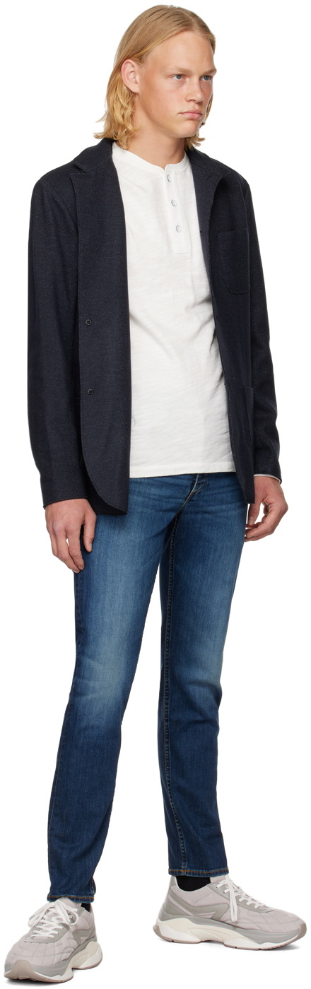 rag & bone White Classic Flame Henley