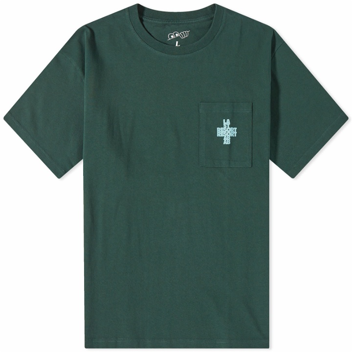 Photo: Last Resort AB Men's Cross Pocket T-Shirt in Washed Green