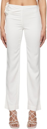 Christopher Esber White Bertoia Trousers